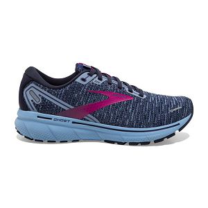 Brooks Ghost 14 Road Running Shoes - Womens, Blue/Red | IE-VXI453172